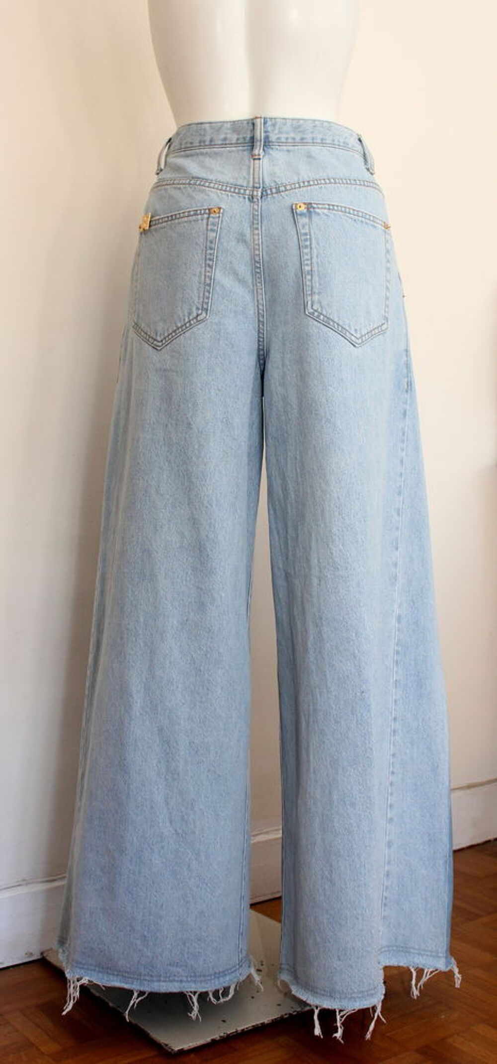 Pantalon jeans large EENK letter project T.S Vêtements