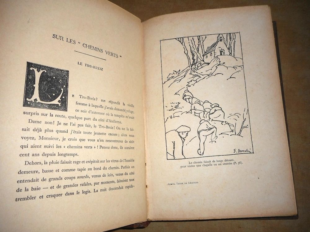 ARMOR TERRE DE L&Eacute;GENDE, ILLUSTR&Eacute; DOS CUIR, 1936, TBE, RARE. Livres et BD