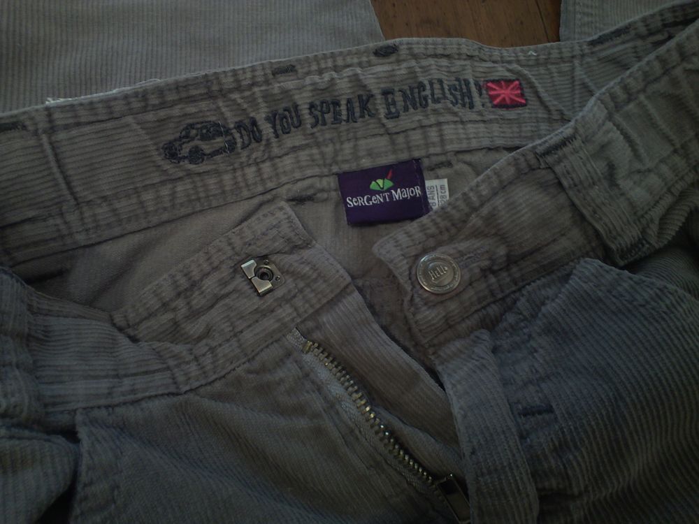 Pantalon en velours gris SERGENT MAJOR 8 A - TBE Vêtements enfants