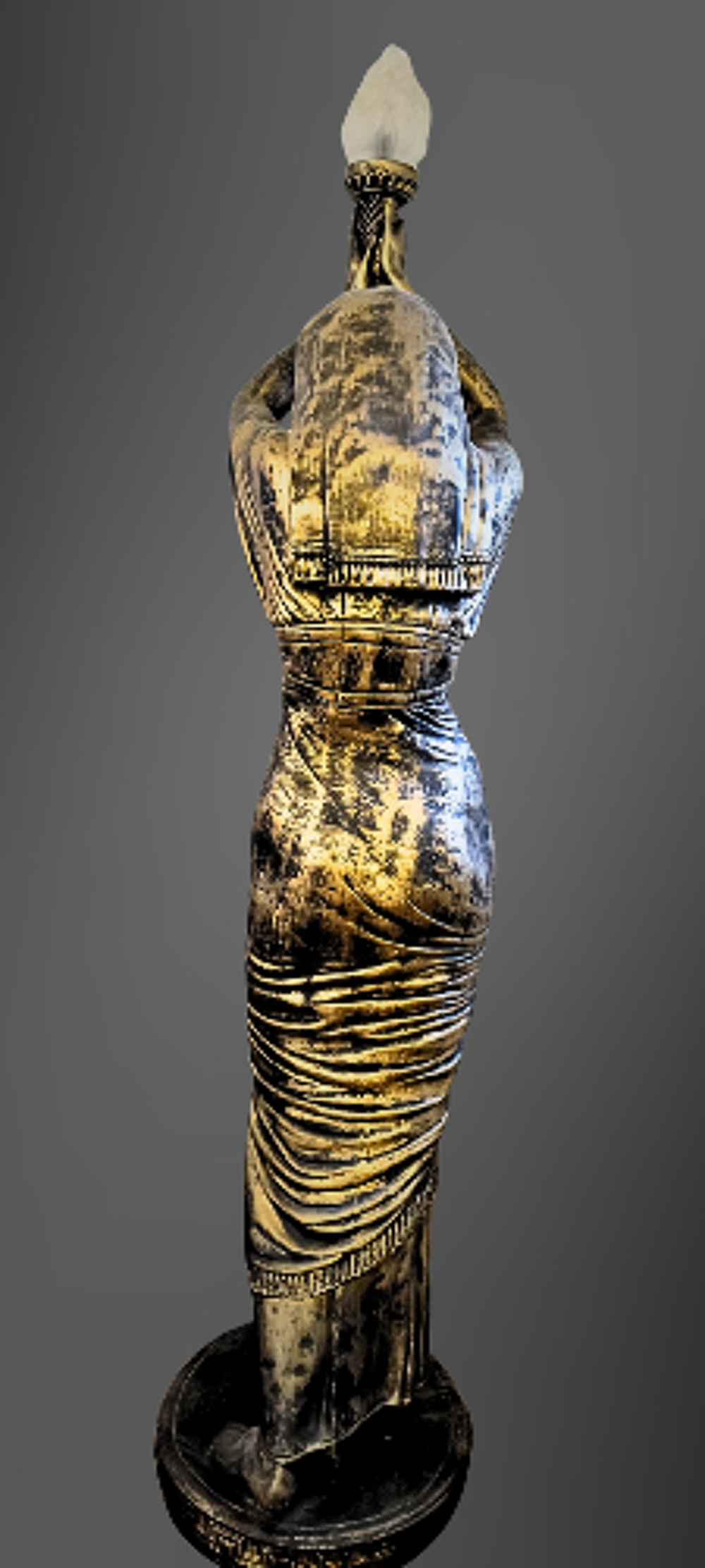 Superbe Statue-Lampe de style Egyptien Décoration