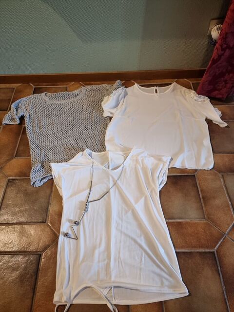 Lot de 3 t-shirts blanc/argent� pour femme taille 40 2 Vulbens (74)