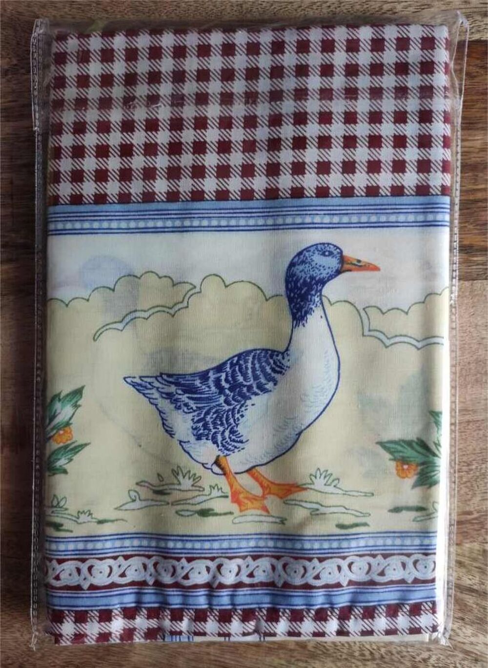 Nappe alsacienne avec motif canards 1x1 m Décoration