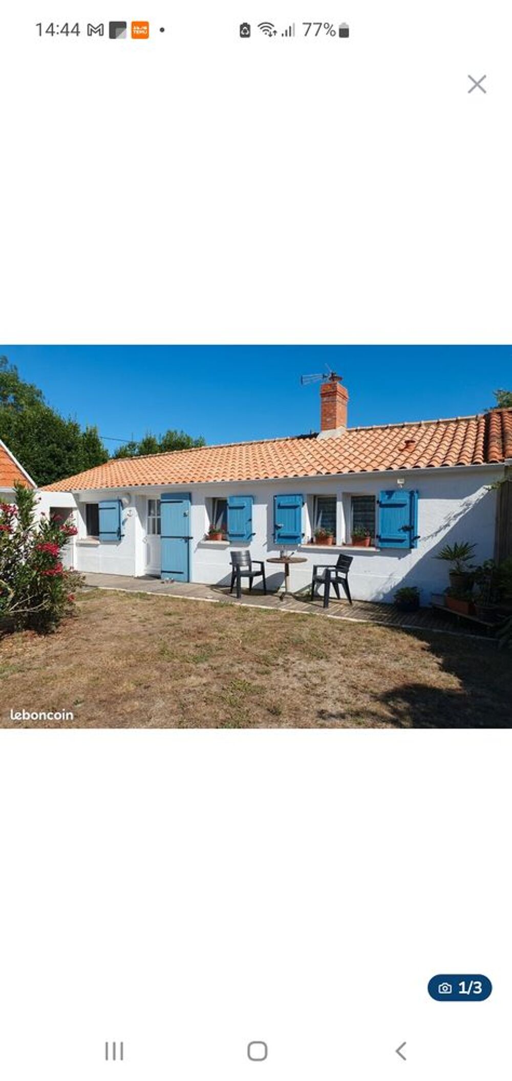 Vente Maison Longère vendéenne 70 m2 + studio 28 m2 à Le Perrier 85300 Le perrier