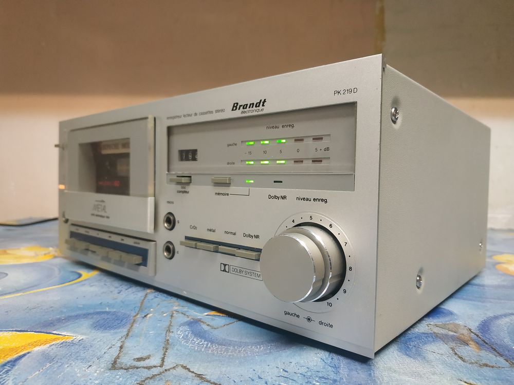 BRANDT PK219D Platine K7 (Petite Taille) Vintage Audio et hifi