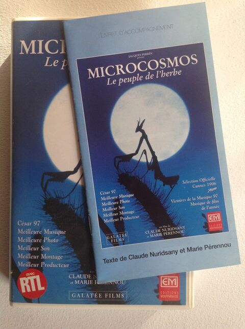MICROCOSMOS AVEC LIVRET D'ACCOMPAGNEMENT K7 VID�O Envoi Poss 2 Tr�gunc (29)