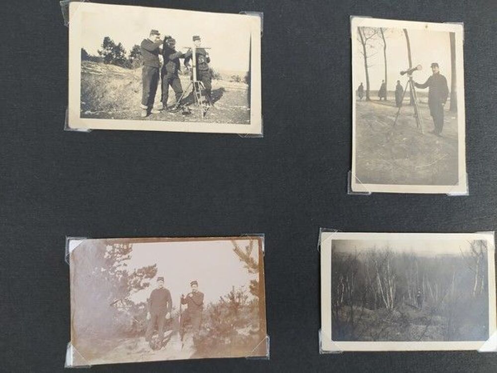 Album Photographie Poilu Artillerie Front Tranch&eacute;e 14-18 WW1 