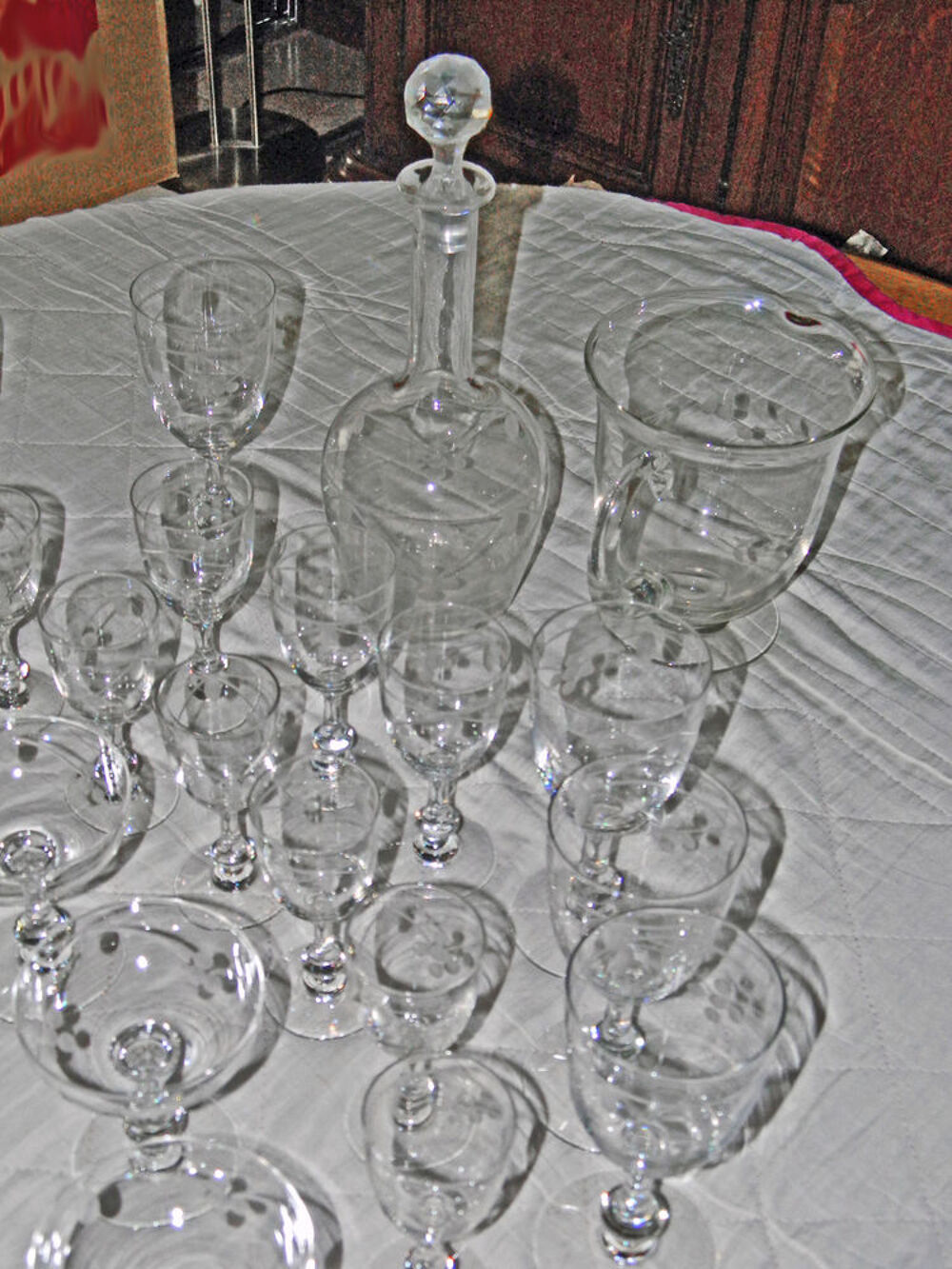 Collection de verres en cristal Décoration