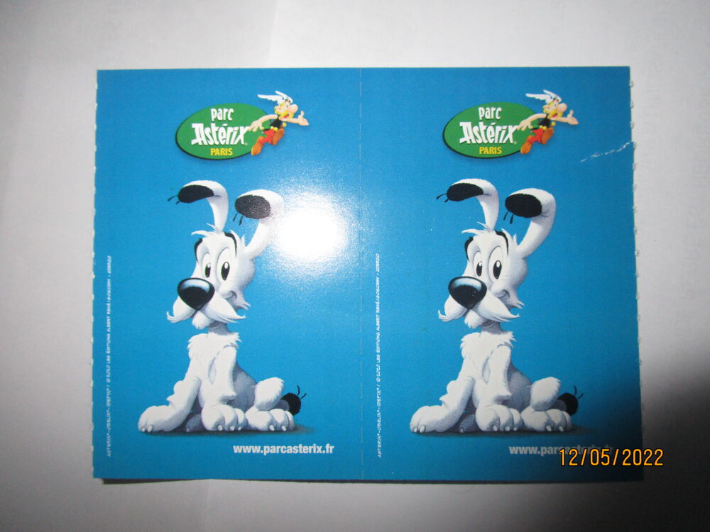 2 places 1 journ&eacute;e Parc Asterix Billetterie