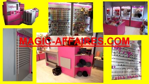 AGENCEMENT MAGASIN DE LUXE HAUT DE GAMME DESIGN vitrine comp 22550 Saint-ptan