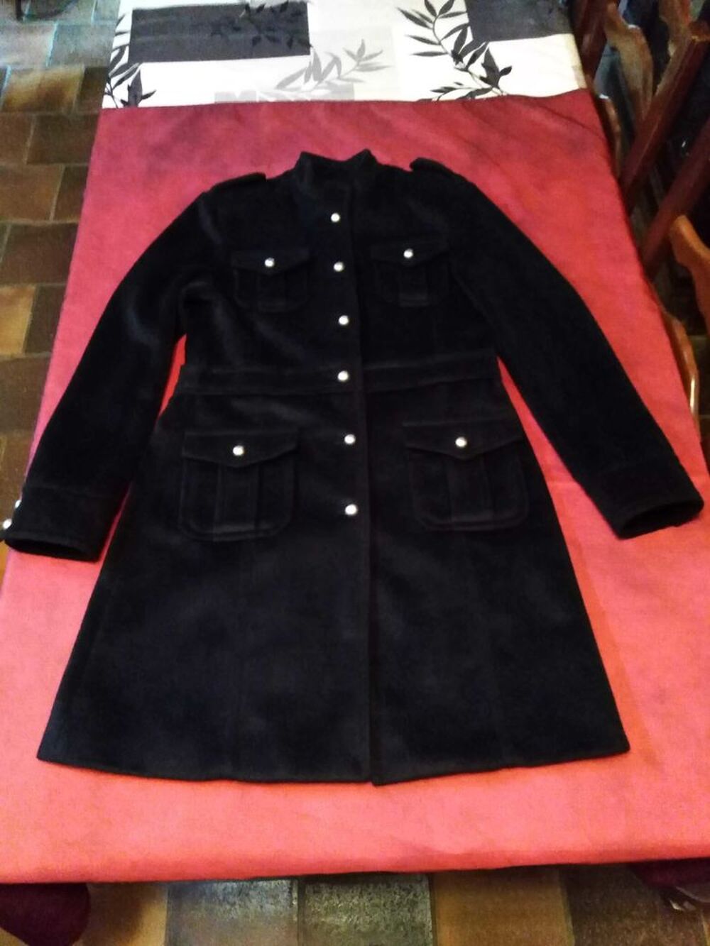 Manteau noir Tolentino taille S V�tements