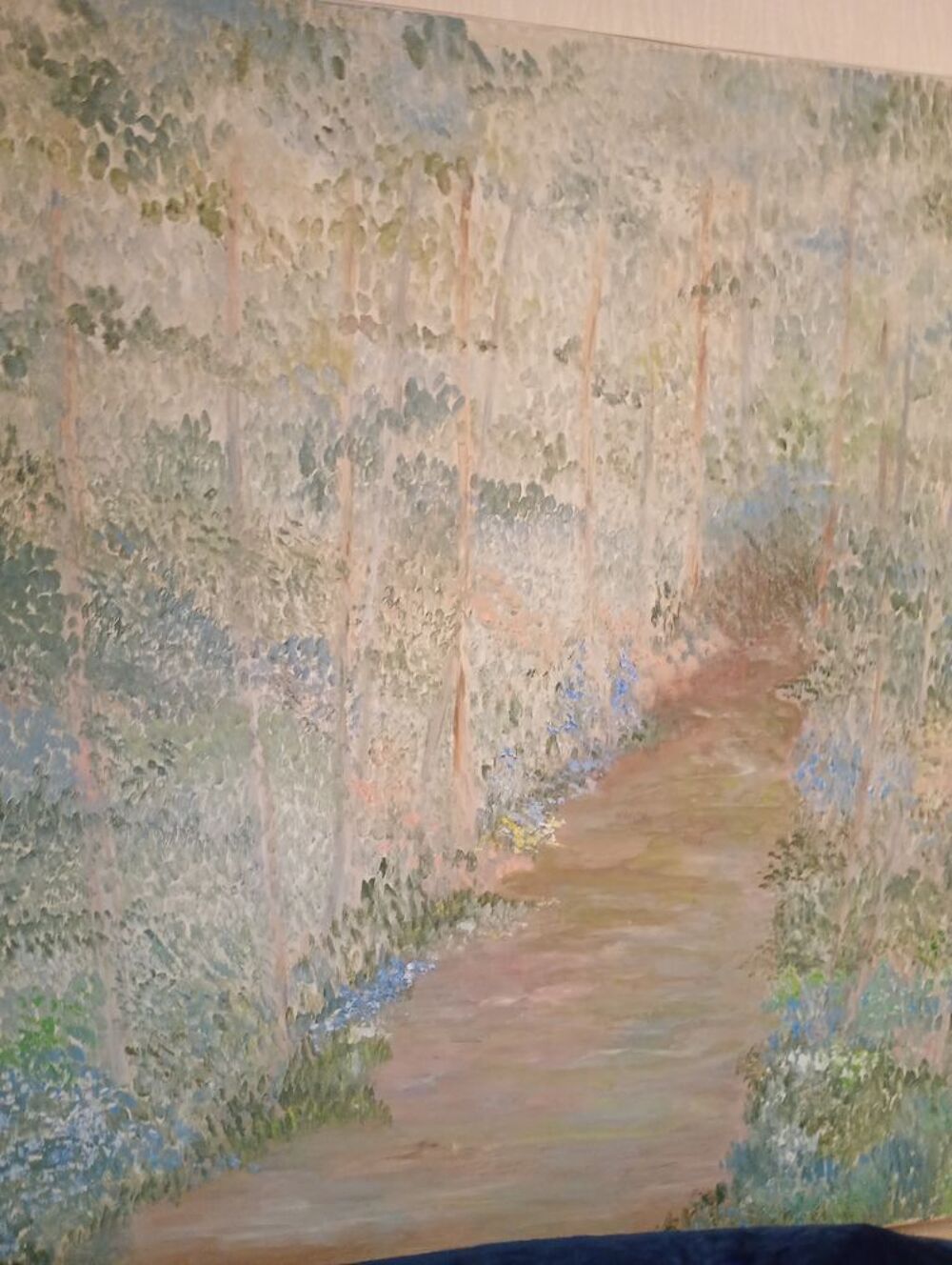 Peinture d&eacute;corative signer hebrard en tr&egrave;s bon &eacute;tat Décoration