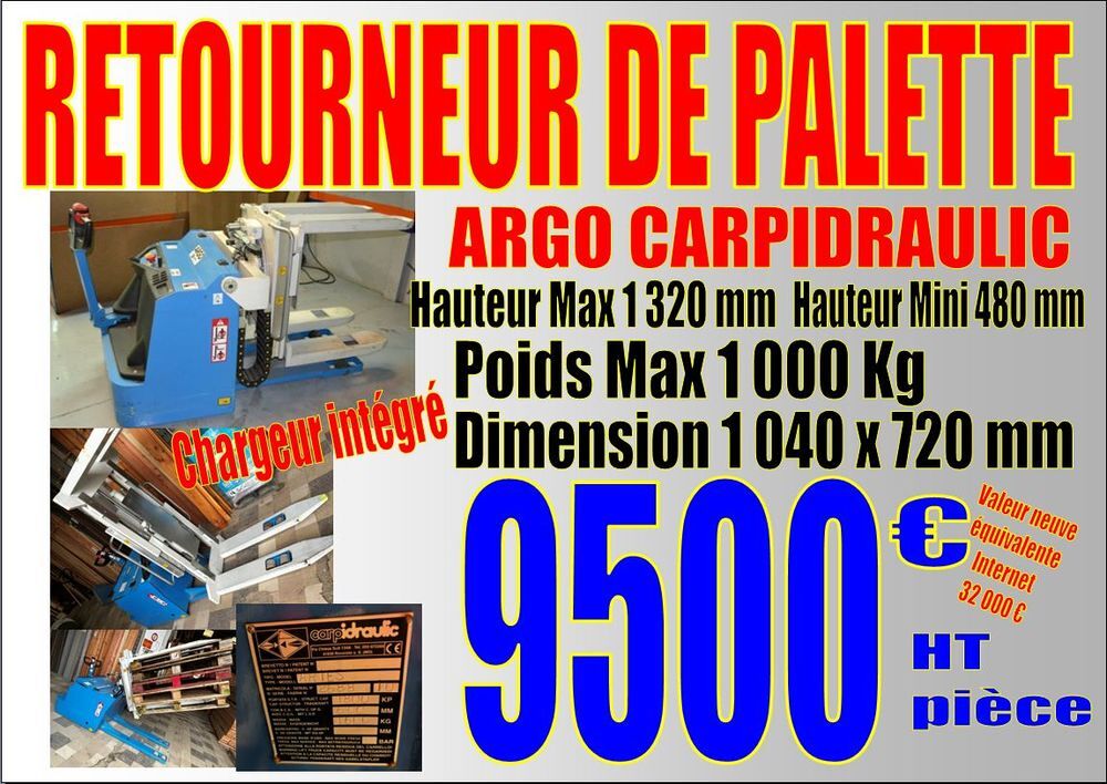 CHARIOT CONTENEUR GRILLAG&Eacute; sur PALETTE - STOCKAGE Bricolage