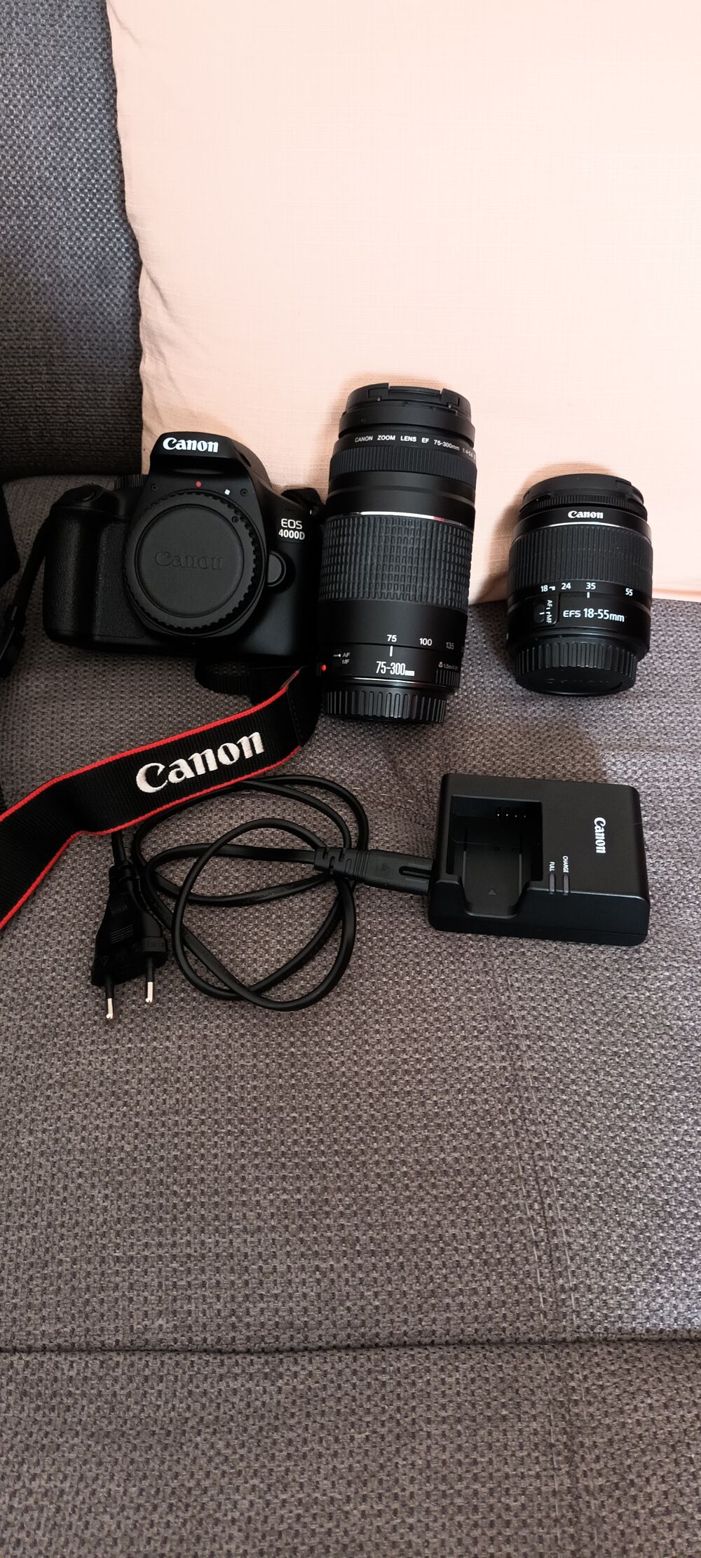 Canon EOS 4000D plus Objectifs Photos/Video/TV
