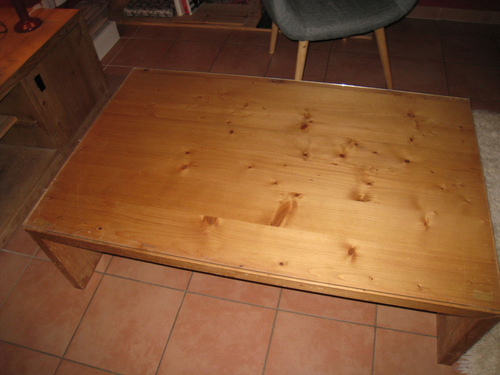 Table basse en bois massif pin Scandinave Meubles