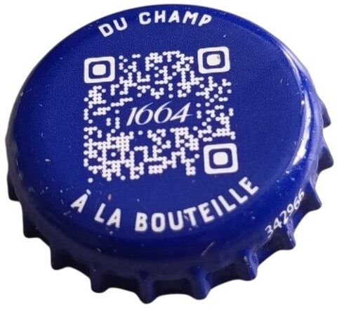 France Capsule Bière Beer Crown Cap 1664 du Champ RP959 1.1 Chesny (57)