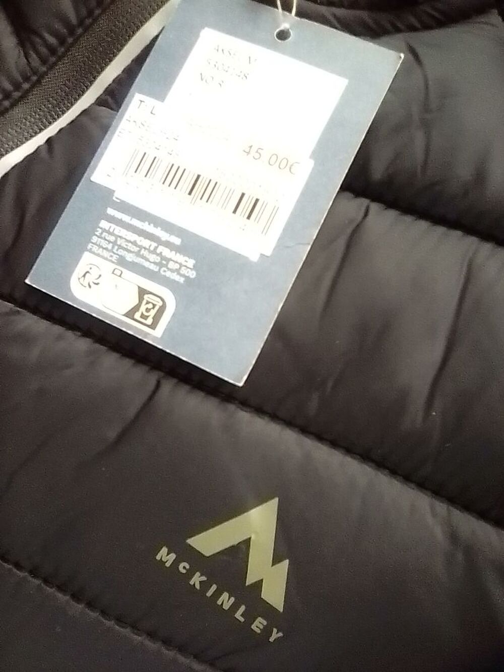BLOUSON GILET CHAUD, DOUX ET TR&Egrave;S L&Eacute;GER MAC KINLEY NEUF V�tements