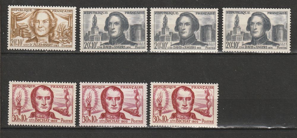 Timbres Neufs ANNEE 1959 simple,double,triple 