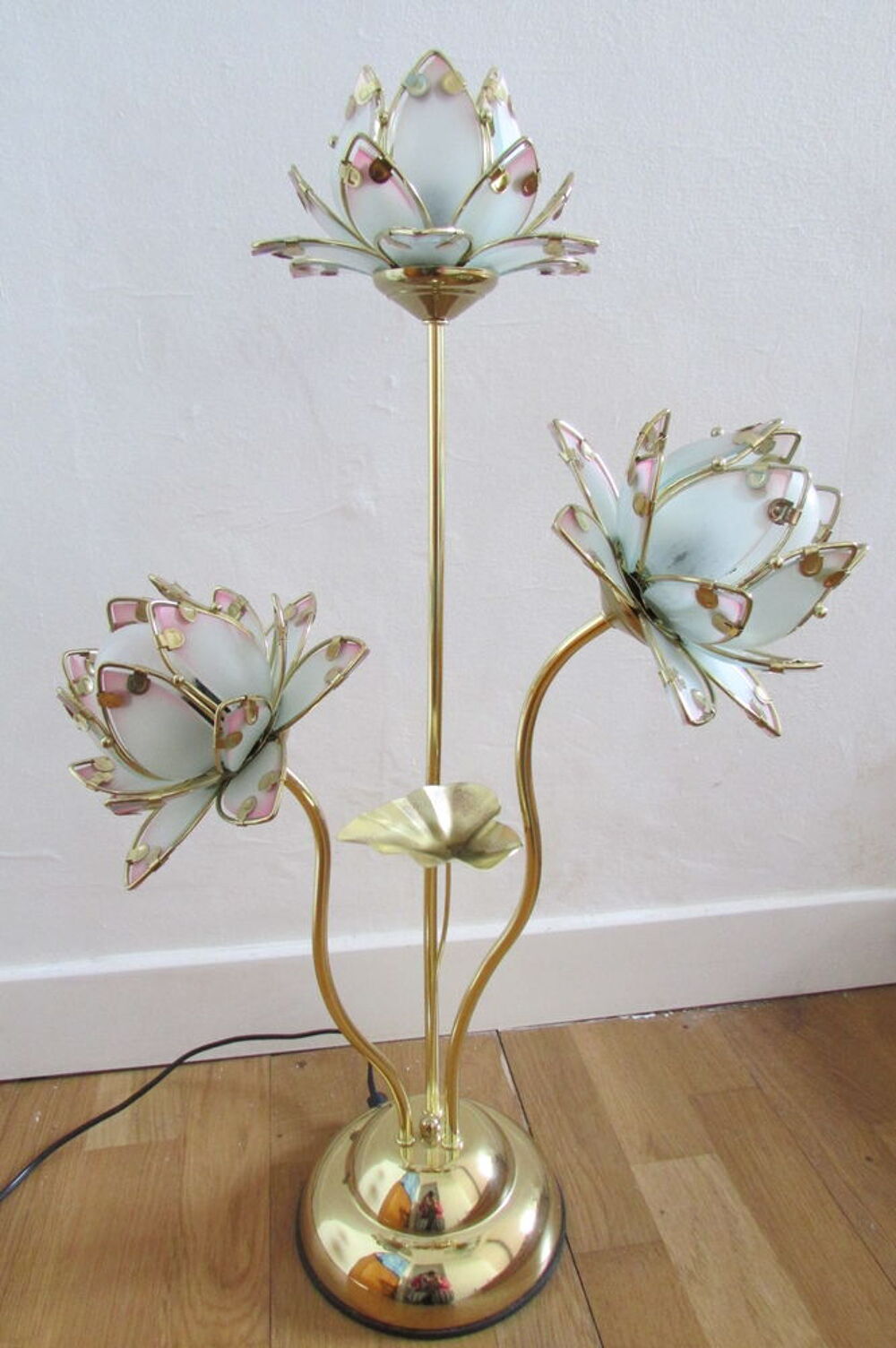 Lampe fleurs de Lotus sensitive, 3 intensit&eacute;s Dcoration