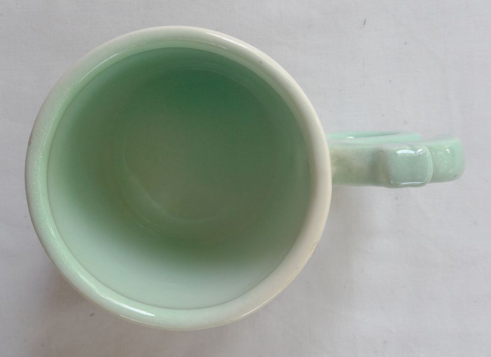Mug en c&eacute;ramique USA 1000 Dollars poign&eacute;e verte Cuisine