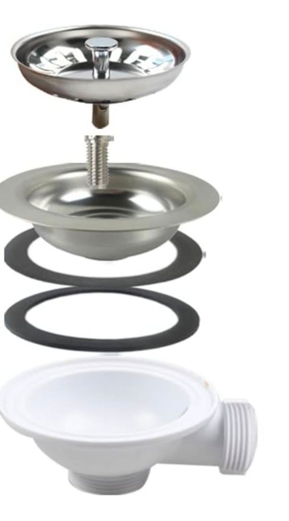 Tamis d'&eacute;vacuation talea vis de 5,5 cm pour en acier inox Cuisine
