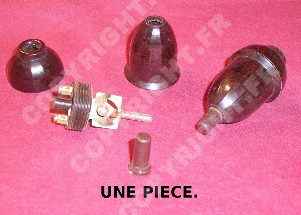 ANCIEN INTERRUPTEUR POIRE ART D&Eacute;CO LOFT ATELIER COULEUR DIVE Bricolage