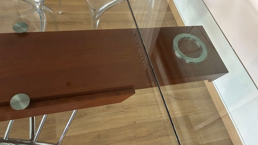 Table verre Roche et Bobos. "grand &eacute;cart" Meubles
