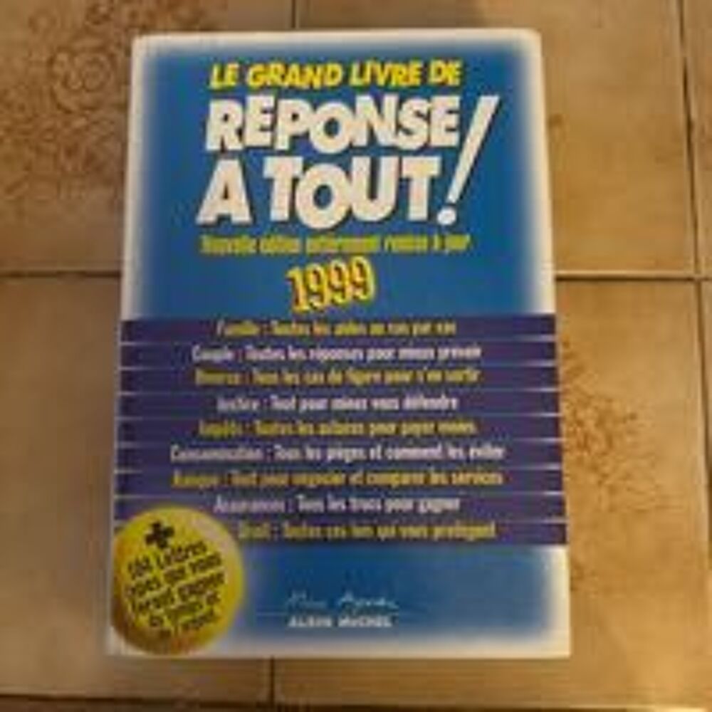 livre r&eacute;ponse &agrave; tout 99 Livres et BD