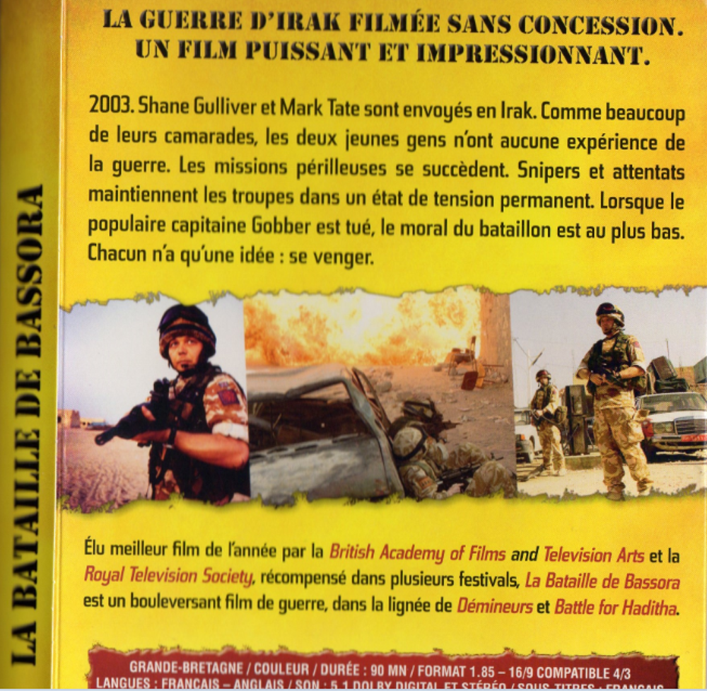 Nom de code Geronimo. LA BATAILLE DE BASSORA DVD et blu-ray