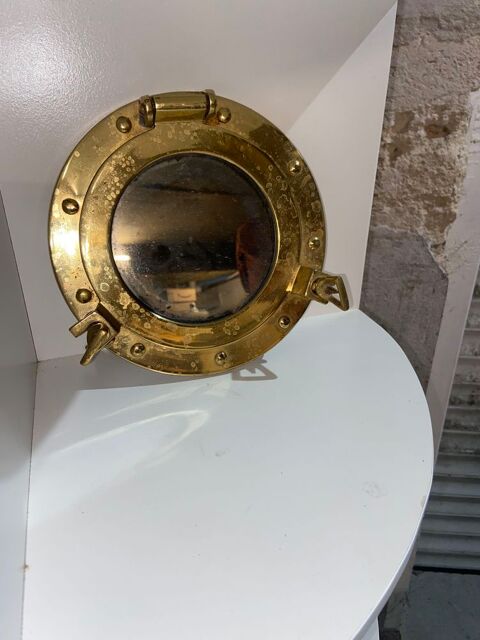 Hublot miroir nautique bateau nautique 29 cm laiton miroir mural déco Saint-Aubin-de-Médoc (33)