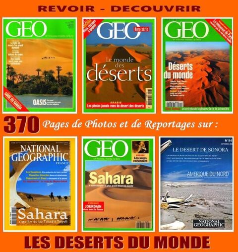 DÉSERT - géo - DU MONDE / prixportcompris 18 Toulon (83)