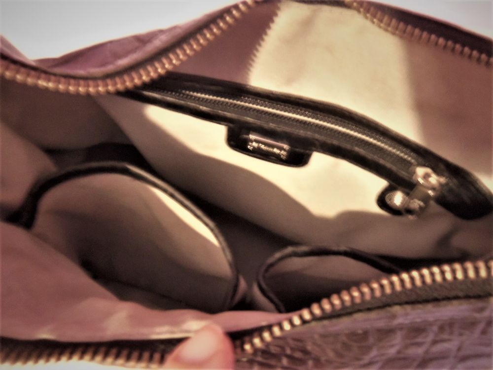 sac &agrave; main cuir noir LE TANNEUR Maroquinerie