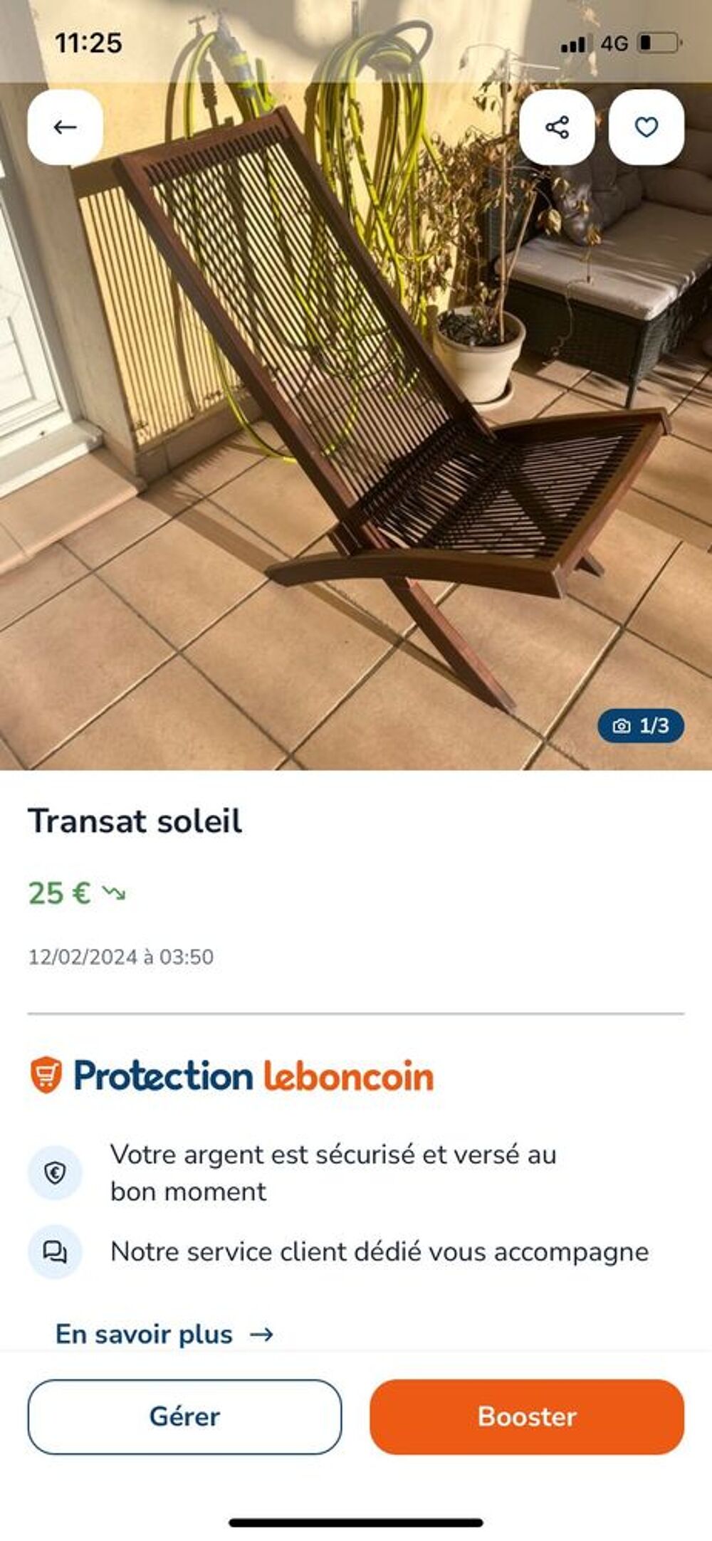 Transat soleil Jardin