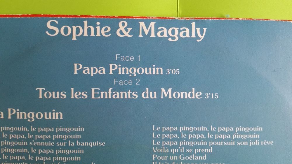 SOPHIE ET MAGALY CD et vinyles