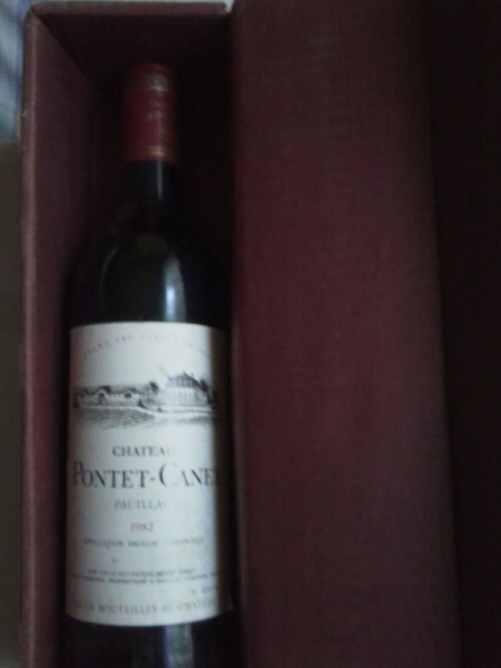 Chateau PONTET CANET 1982 Cuisine