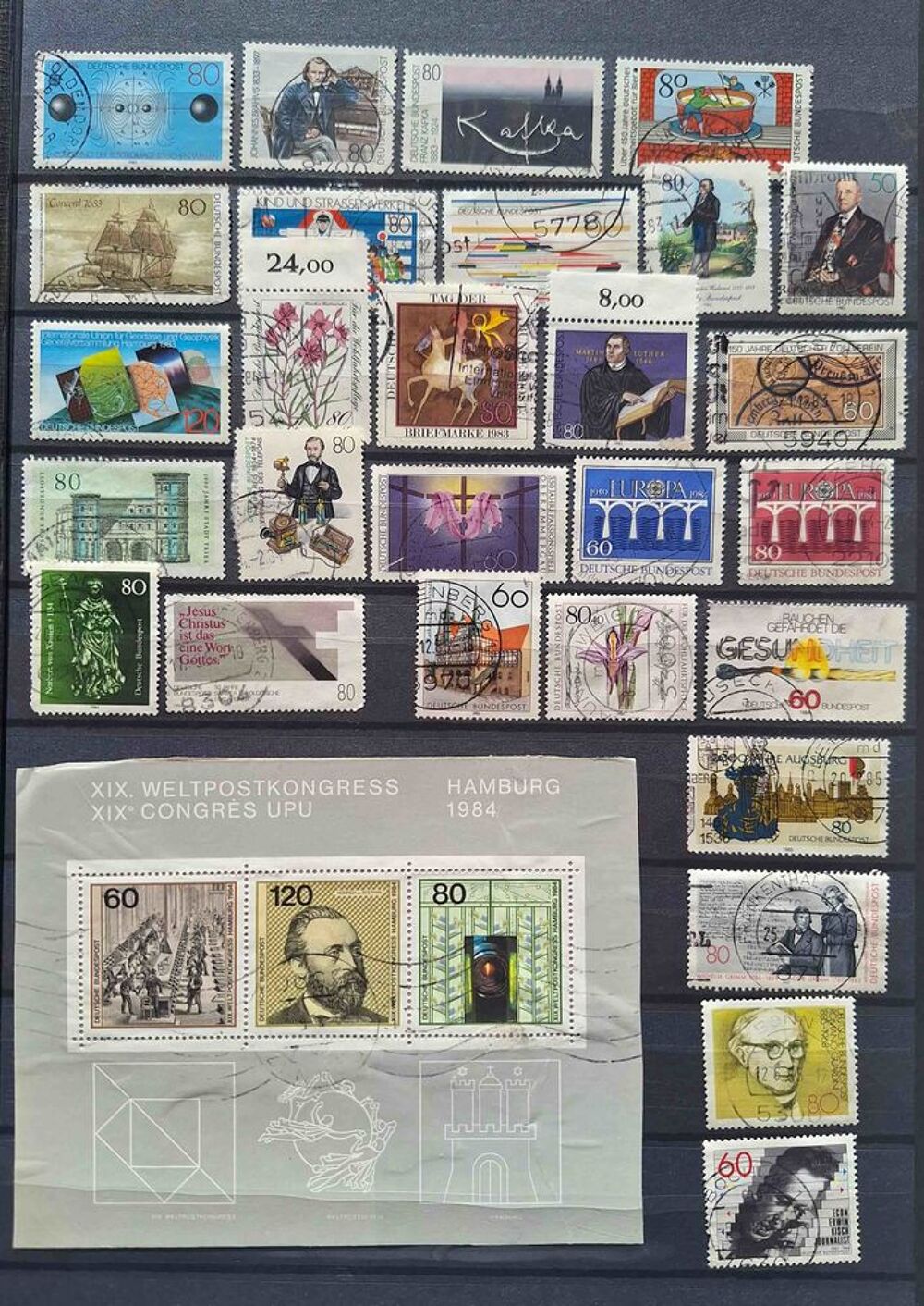 S&eacute;rie de timbres de collection d'Allemagne bis 