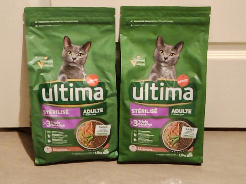   Croquettes ULTIMA STERILISE: 5€ le paquet SAVEUR SAUMON 
