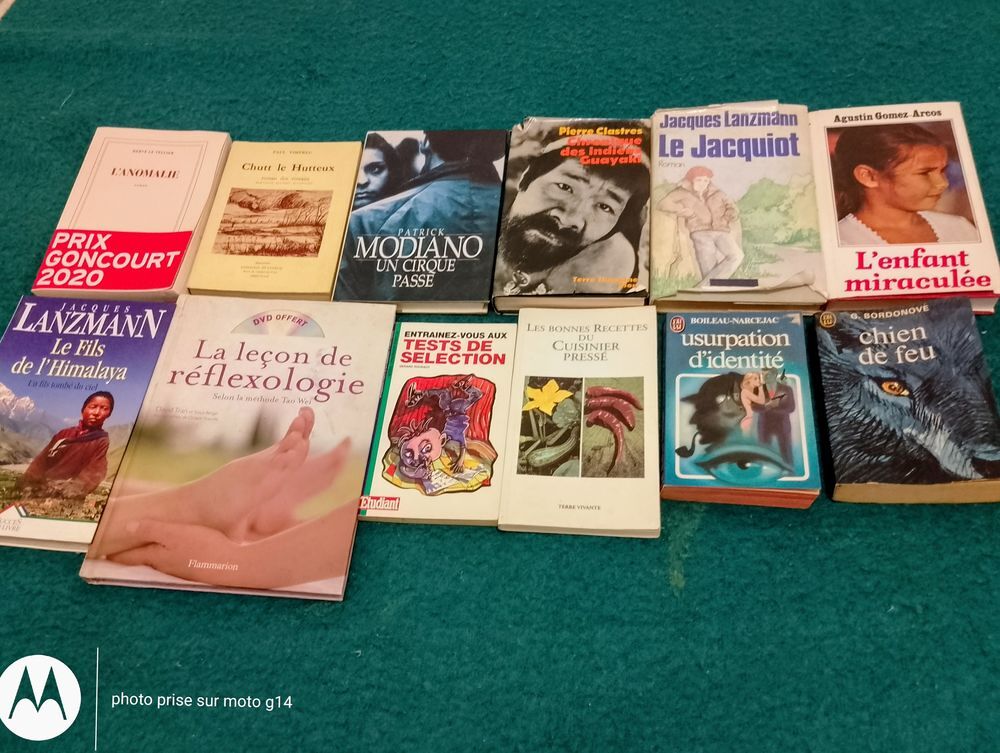 Livres, romans, divers, vendus en lots de 5, au choix Livres et BD