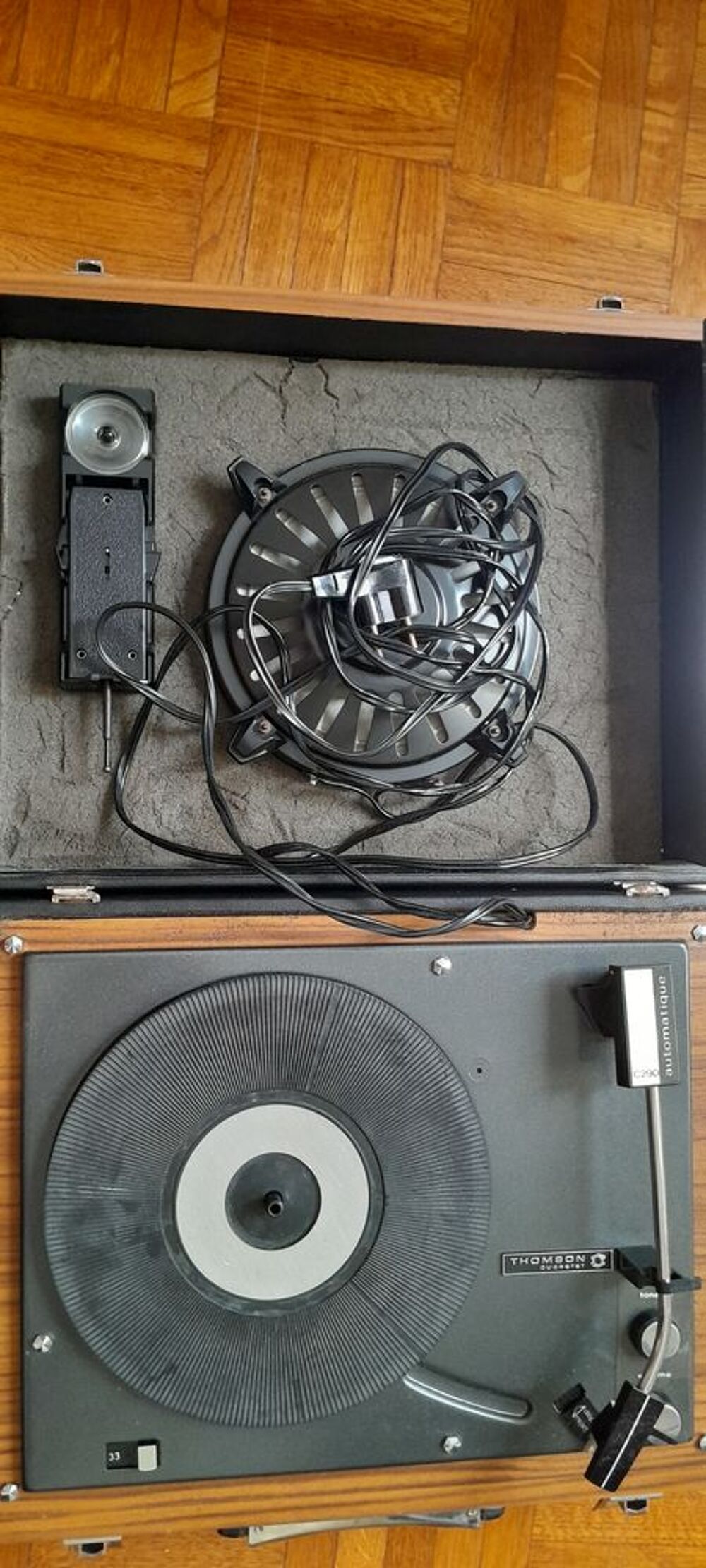 TOURNE DISQUE VINTAGE THOMSON DUCRETET C 290 Audio et hifi
