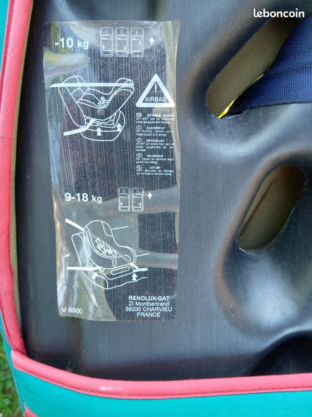 si&egrave;ge auto pivotant 0 / 18 kg Renolux Puériculture