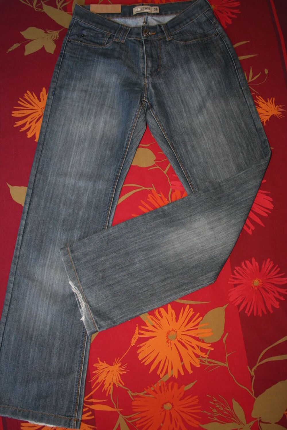 Jean Coupe large Denim LEWIS Gar&ccedil;on 38 / S MIROTON Vtements