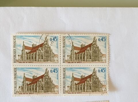 Timbre france Eglise de Brou Bourg en Bresse 1969- lot 0.20  0 Marseille 9 (13)