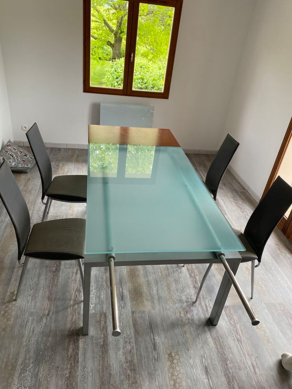 Set Table À Manger Dora Avec 4 Chaises - Blanc | Maroc