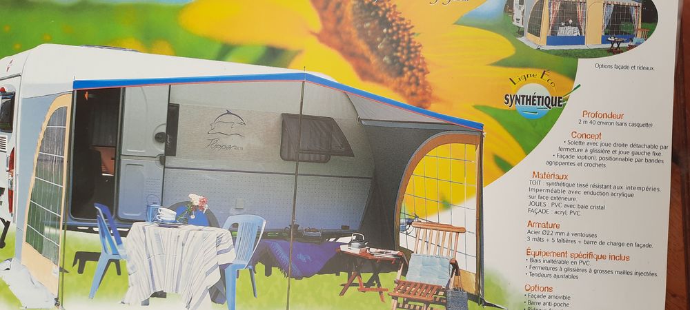 Auvent de caravane de 4 m 50 Jardin