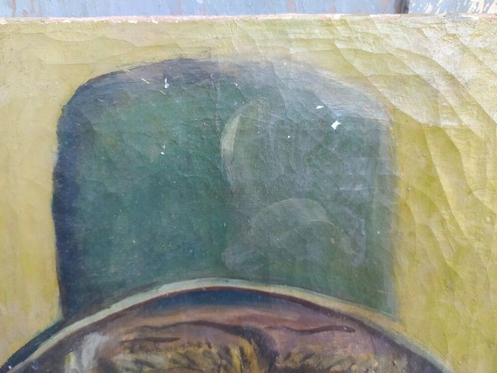 Tableau Portrait d'Homme au Chapeau Curiosit&eacute; Autoportrait Décoration
