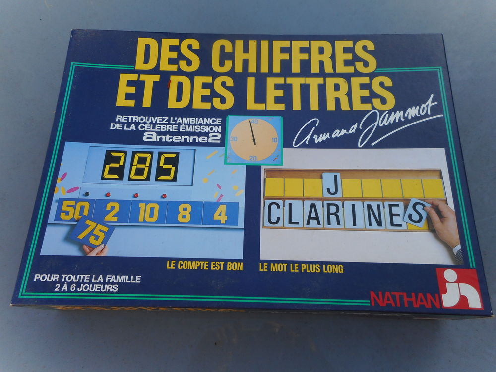 LOT DE 2 JEUX MOT LE PLUS LONG ET &nbsp;DES CHIFFRES ET DES LETT Jeux / jouets