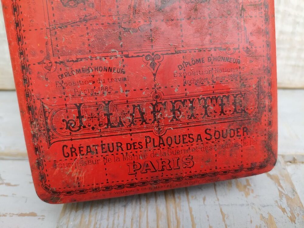 Boite Publicitaire Plaques Souder Acier J. Laffitte Forgeron 
