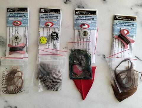 Pêche : 4 lots de mouches en kit 18 Tassin-la-Demi-Lune (69)