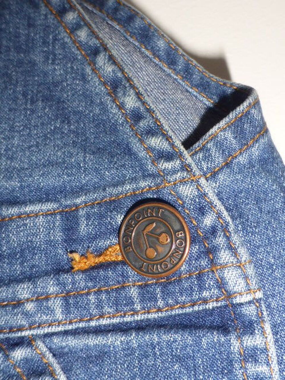 Bonpoint salopette short en jean 12 mois Vêtements enfants