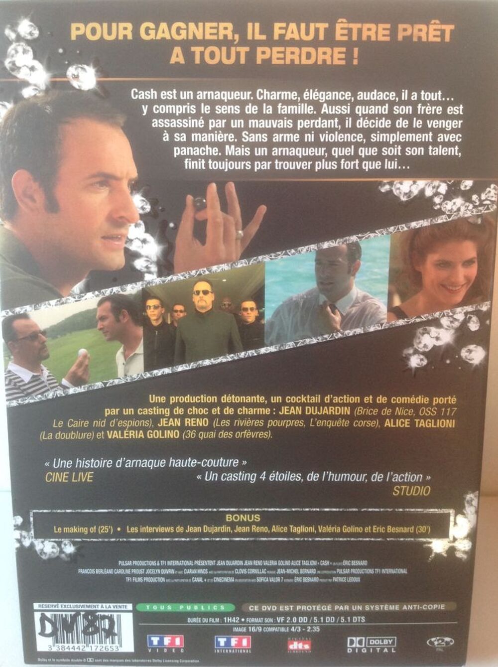 CASH DVD &Eacute;TAT NEUF + BONUS Envoi Possible
DVD et blu-ray