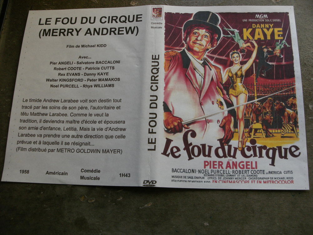 Film : " Le fou du cirque " DVD et blu-ray